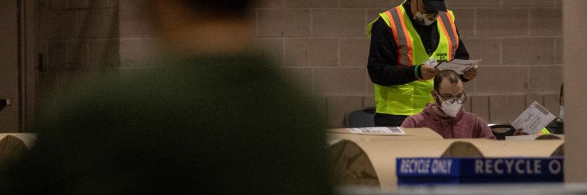 'Loud Noises, Mean Stares, A Big Man'--But No Fraud: Trump Campaign Presents 238 Pages of Ridiculous GOP Poll Watcher Affidavits