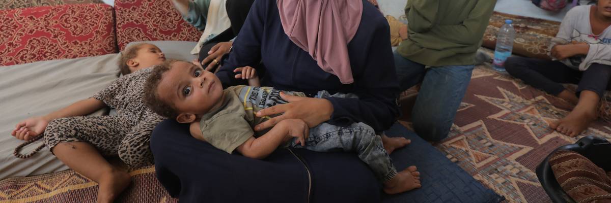 Eleven-month-old Abdul Rahman Abu al-Jidyen