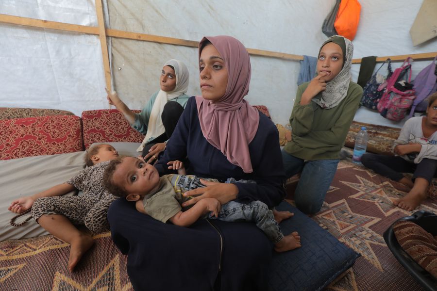 Eleven-month-old Abdul Rahman Abu al-Jidyen