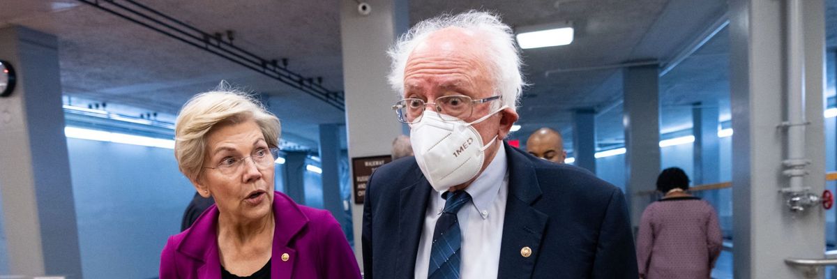 Elizabeth Warren and Bernie Sanders