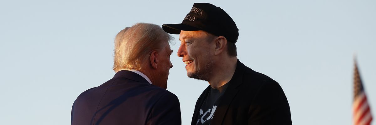 Elon Musk and Donald Trump.