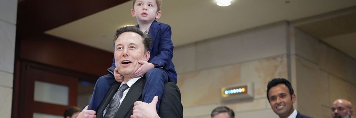 Elon Musk And Vivek Ramaswamy At The Capitol