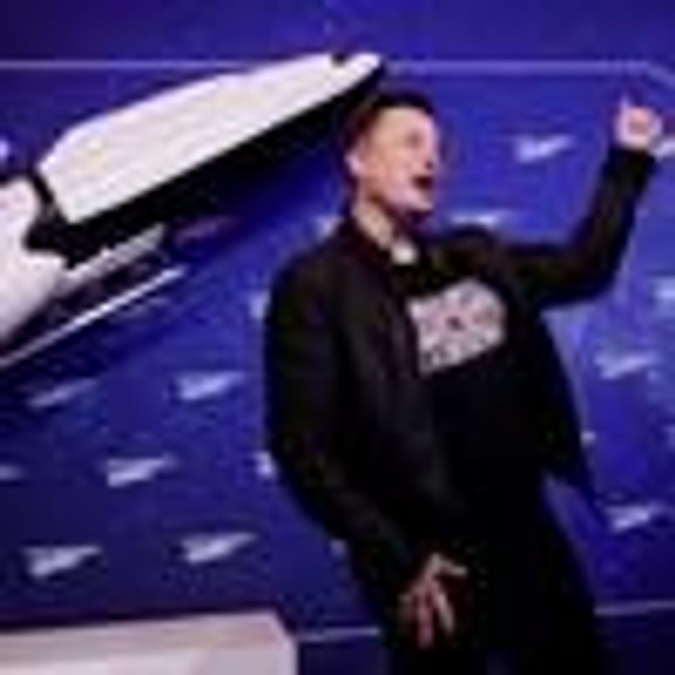 Elon Musk appears at an event in Berlin