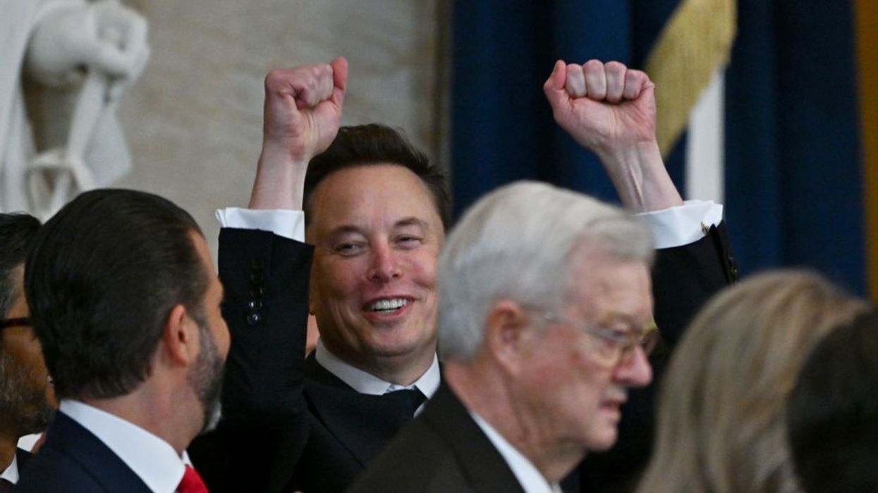 Elon Musk at Trump inauguration