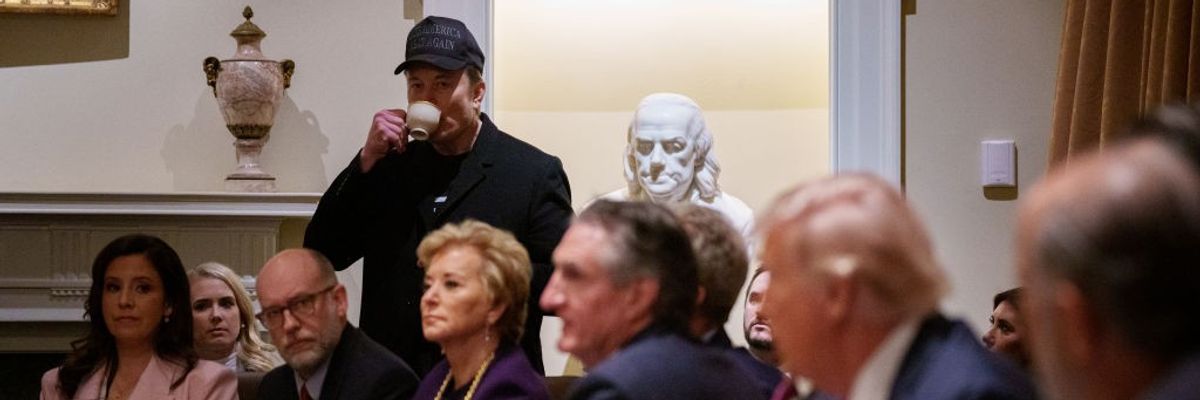 Elon Musk attends Trump Cabinet meeting