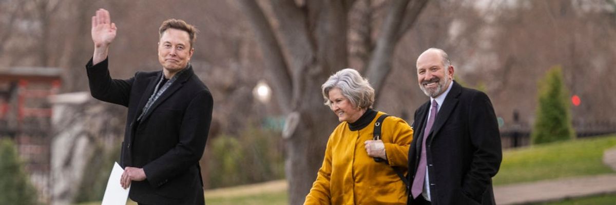 Elon Musk, Howard Lutnick, and Susie Wiles
