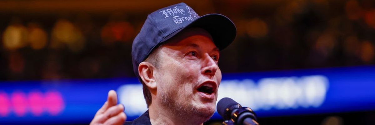 Elon Musk speaks at campaign rally for Donald Trump