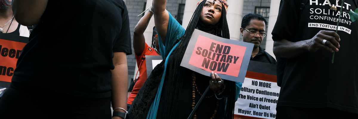 end solitary confinement protest