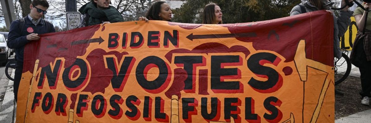 Environmental activists at the White House