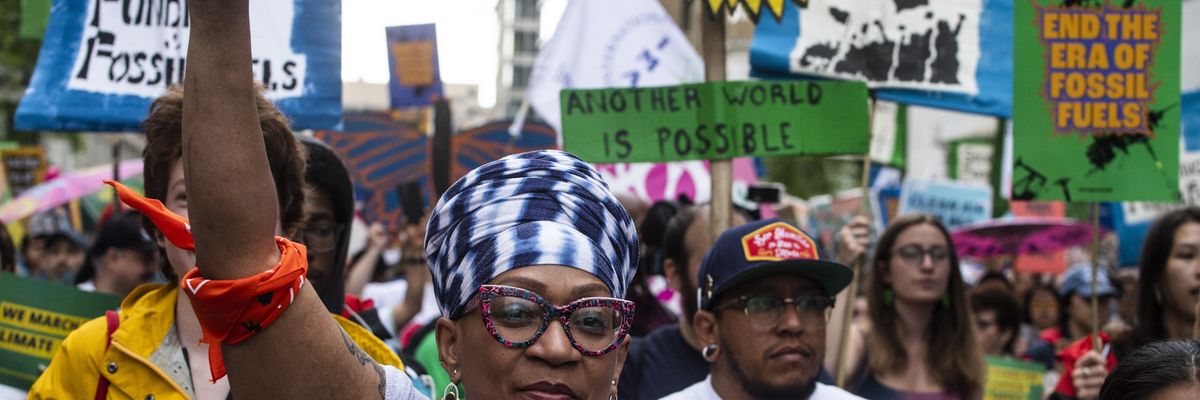 Environmental activists protes