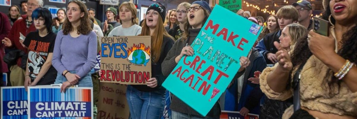 environmental activists rally