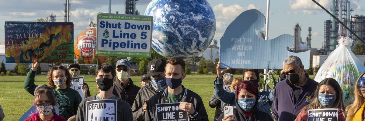 Environmental and Native American activists rally