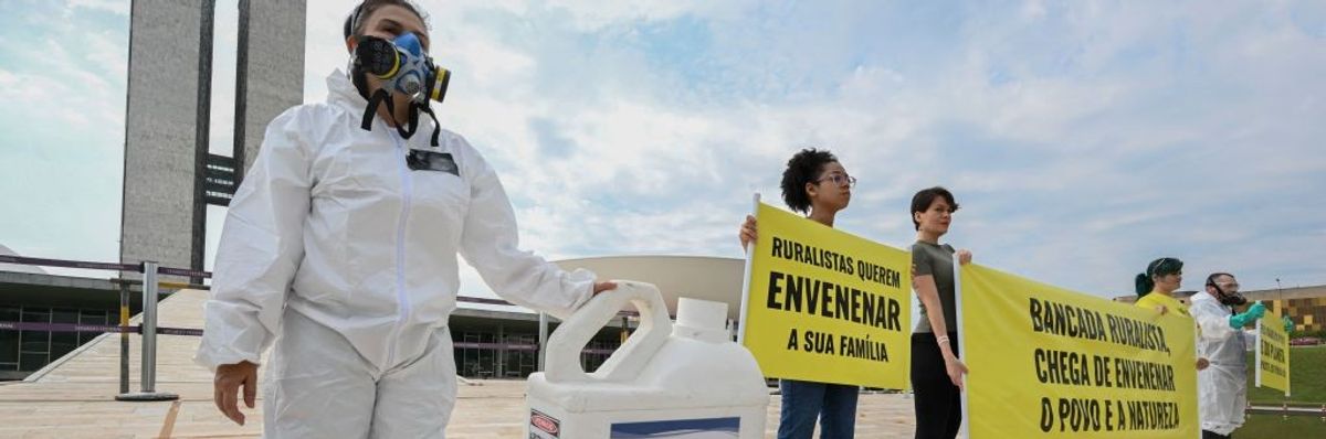 Environmental campaigners in Brazil denounce pesticide use