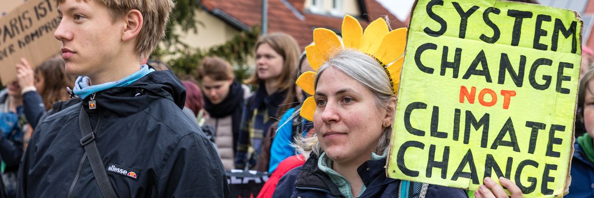 Environmental demonstration at Nochten open pit mine