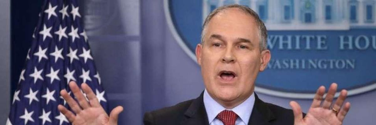 Pruitt Admits He Flies First Class to Avoid People Mad At Him for Destroying the Planet