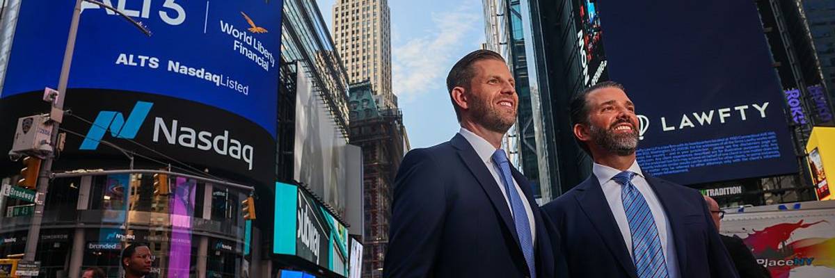 Trump Sons Accused of Trying to Profit Off Father’s Iran War With Drone Investment