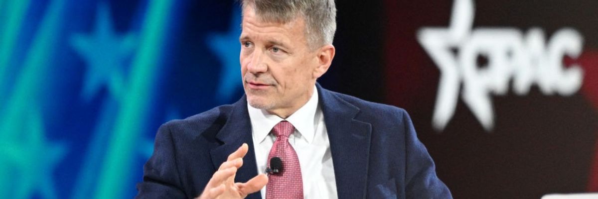 Erik Prince speaks at CPAC 2025