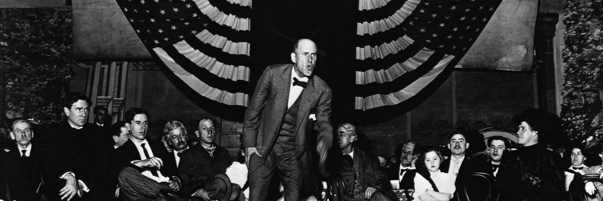 Eugene V. Debs at Labor Convention