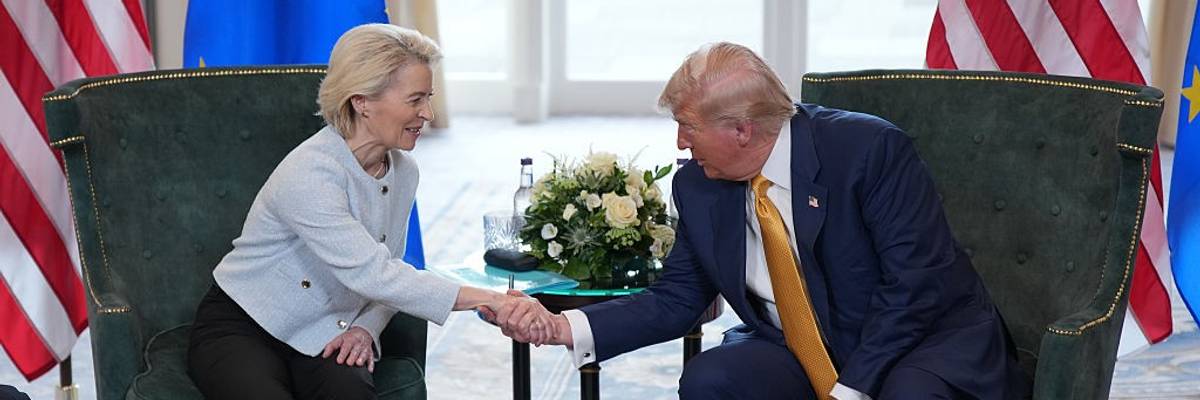 European Commission President Ursula von der Leyen and U.S. President Donald Trump