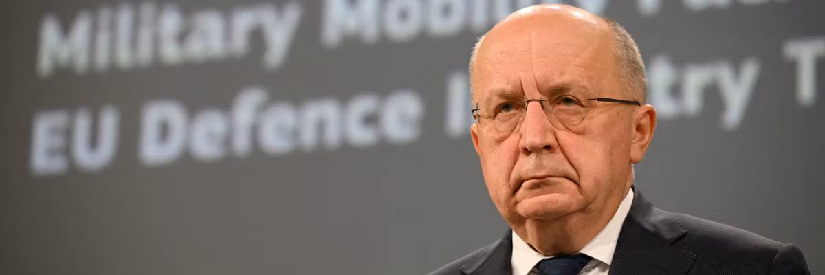 European Union Commissioner for Defense and Space Andrius Kubilius