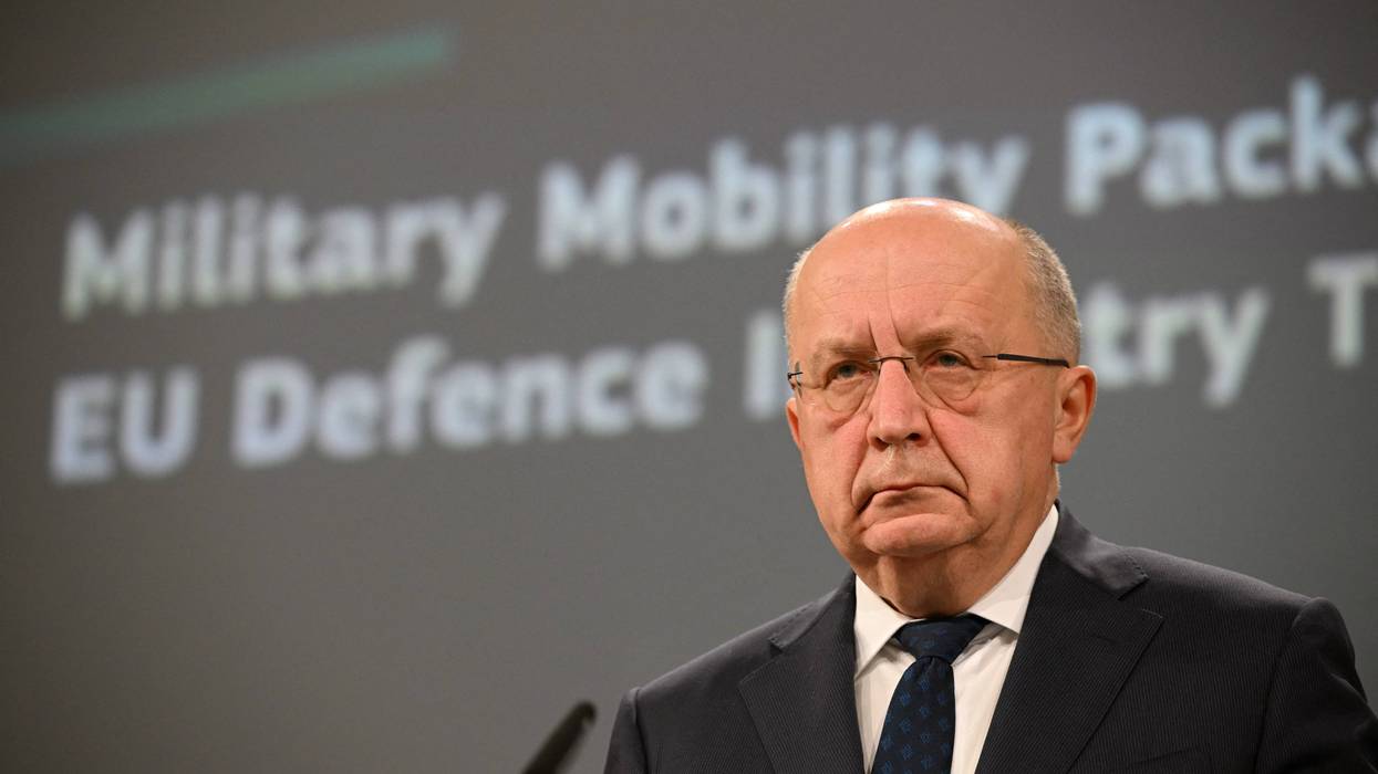 European Union Commissioner for Defense and Space Andrius Kubilius