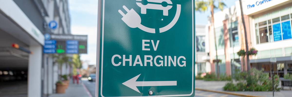 EV charging sign