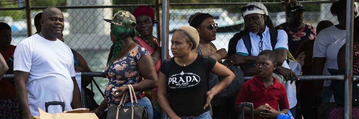 Immigrant Rights and Green Groups Join Forces in Rally at CBP, Demanding Trump Welcome Bahamians and All Climate Refugees