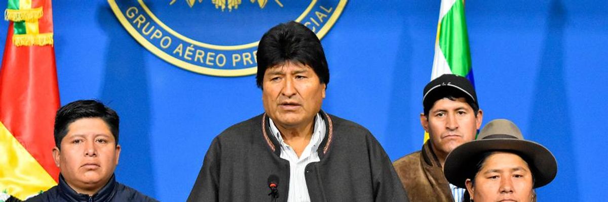 Global Condemnation of 'Appalling' Coup in Bolivia as Military Forces Socialist President Evo Morales to Resign