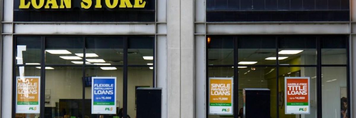 'Outrageous': Bipartisan Group of Lawmakers Wants to Let Payday Lenders Obtain Small Business Loans