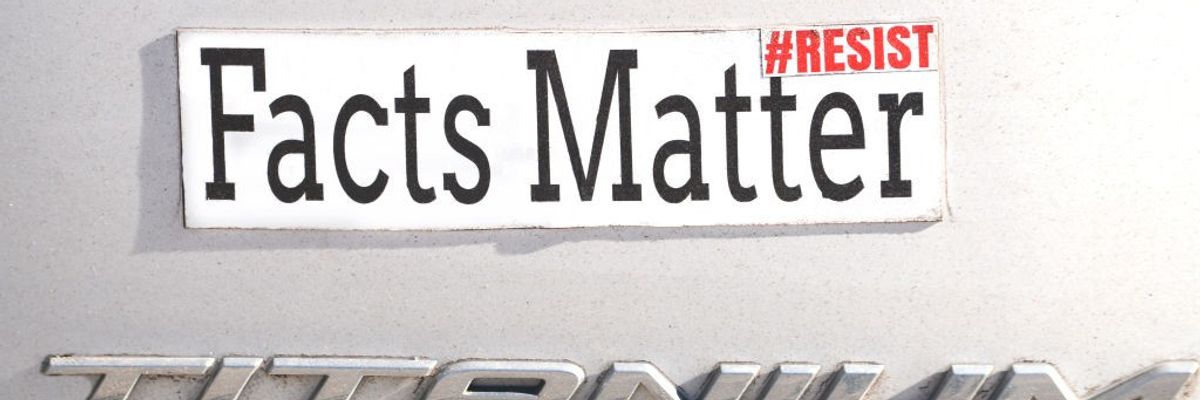 Facts Matter bumper sticker