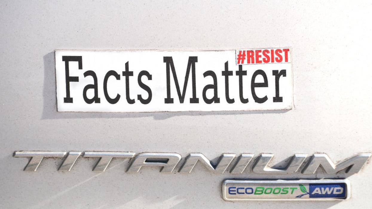 Facts Matter bumper sticker