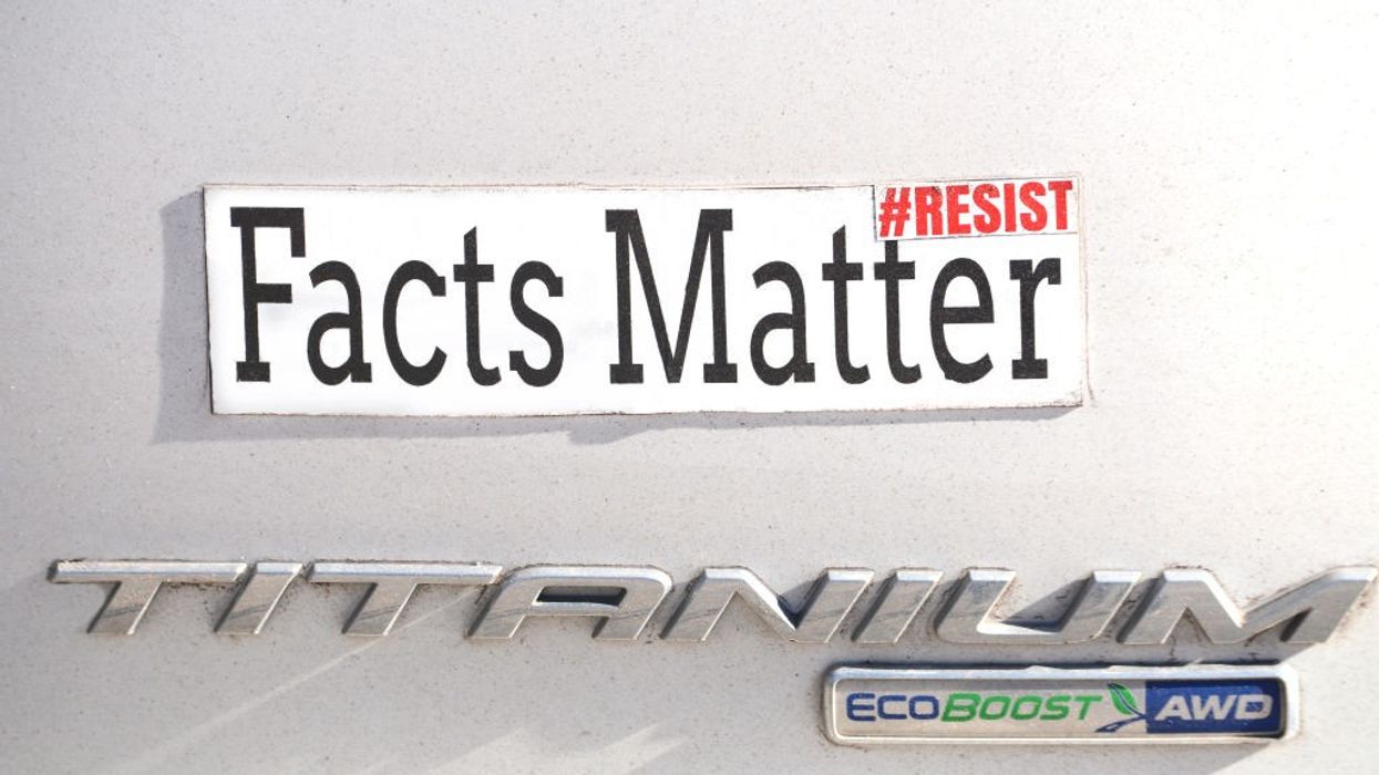 Facts Matter bumper sticker
