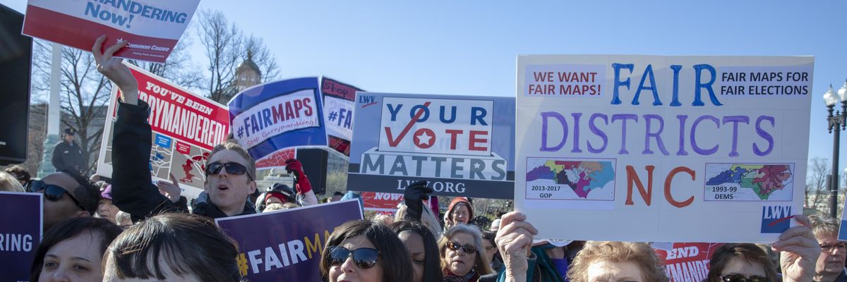 'Fair Maps' Rally Held As Supreme Court Hears Gerrymandering Case