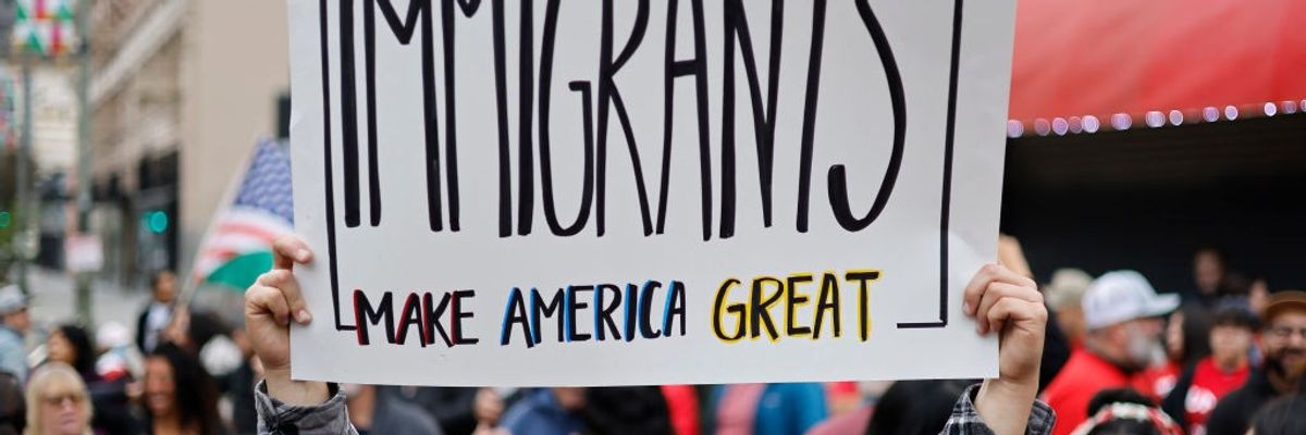 Faith Groups Hold "March For Dignity" In Los Angeles