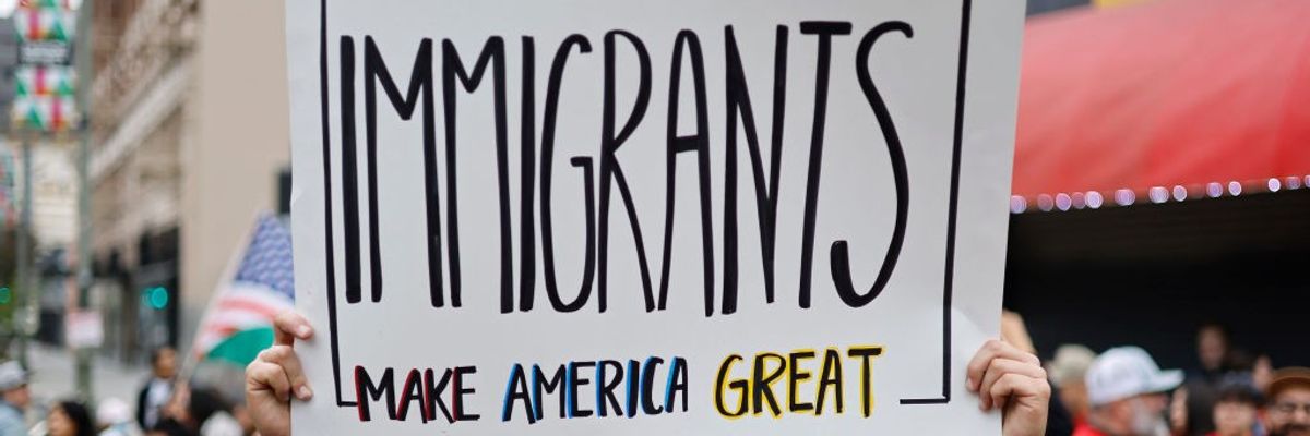 Faith Groups Hold "March For Dignity" In Los Angeles