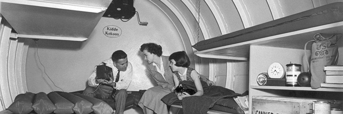Family In A Bomb Shelter