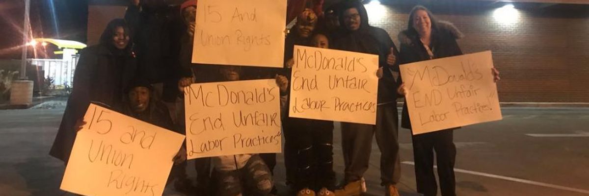 #FightFor15: Fast Food Workers Stage Rallies Across Country, Demanding Living Wage and Union Rights