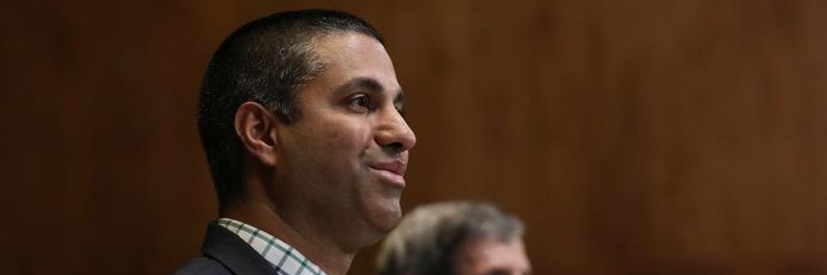 'Ajit Pai Won't Be Laughing Long,' Say Internet Defenders, After FCC Chair Applauds Death of Net Neutrality