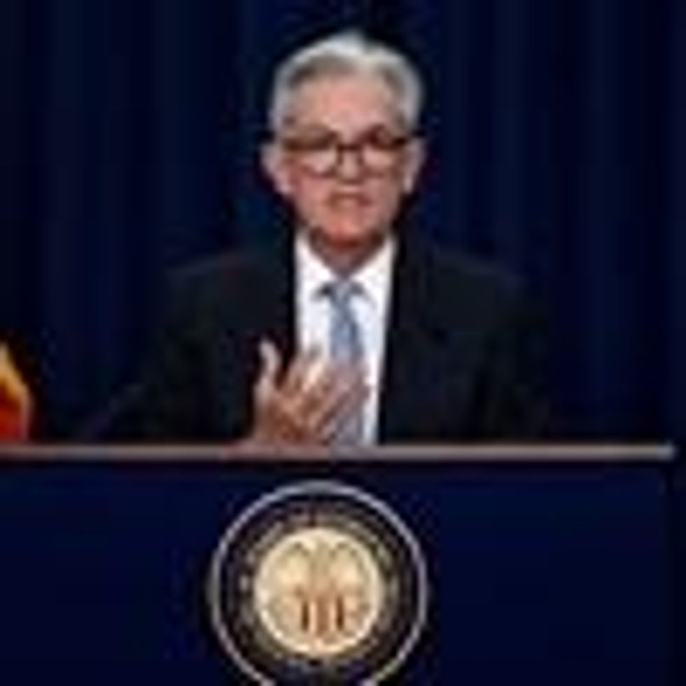 Fed Chair Jerome Powell speaks at a press conference