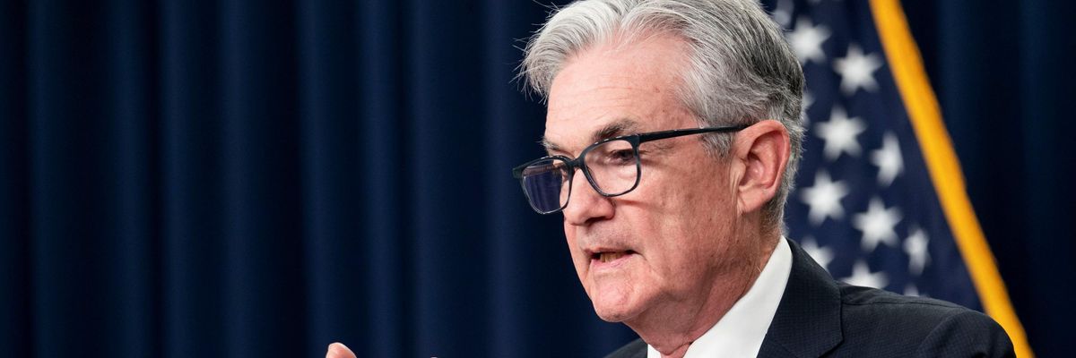 Fed Chair Jerome Powell speaks at a press conference