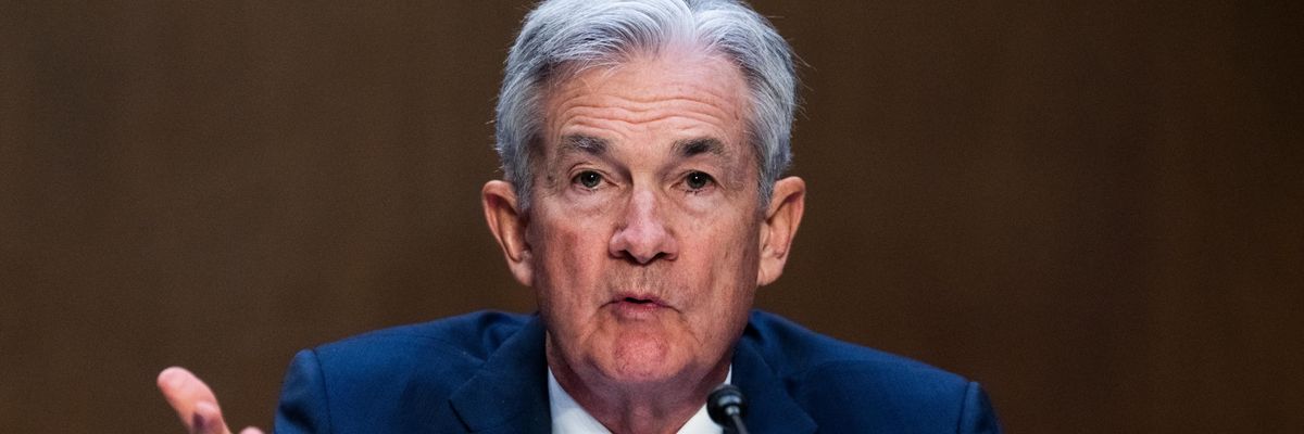 Federal Reserve Chair Jerome Powell speaks to Congress