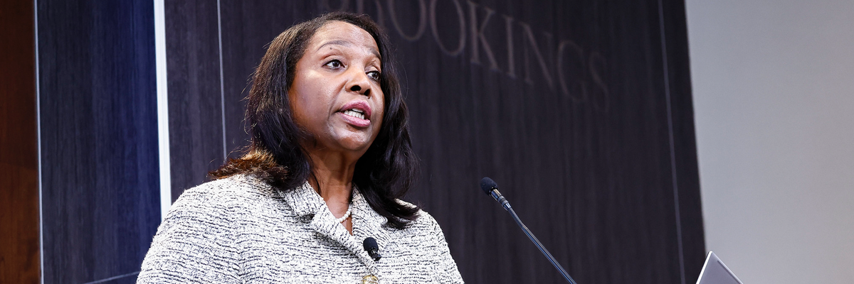 Federal Reserve Gov. Lisa Cook speaks