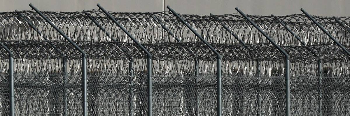 Fencing around ICE Detention center
