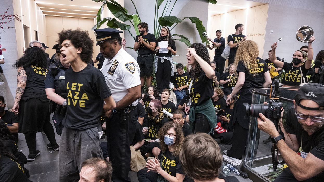 Fifty protesters were arrested at the Manhattan offices of U.S. Sens. Kirsten Gillibrand and Chuck Schumer
