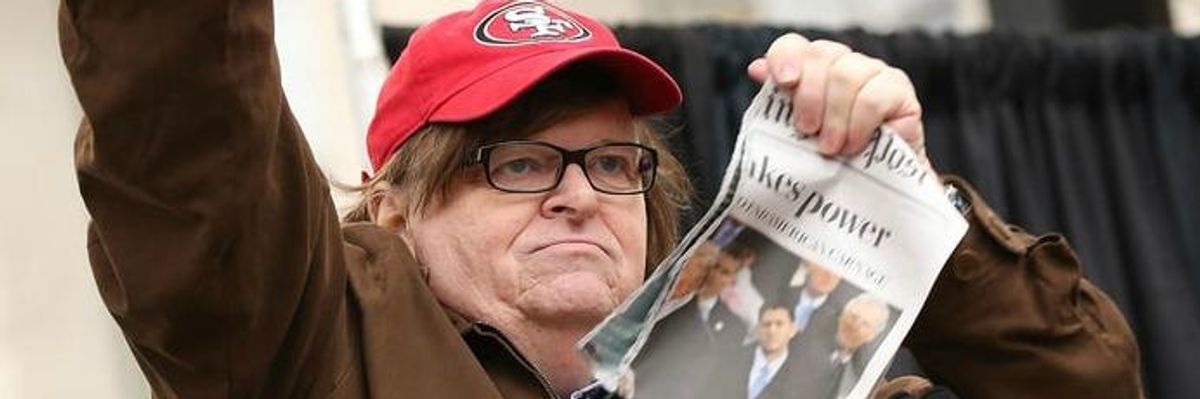 Michael Moore Aims to Dissolve Trump's "Teflon Shield" With "Fahrenheit 11/9"