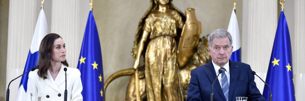 Finland prime minister and president in Berlin