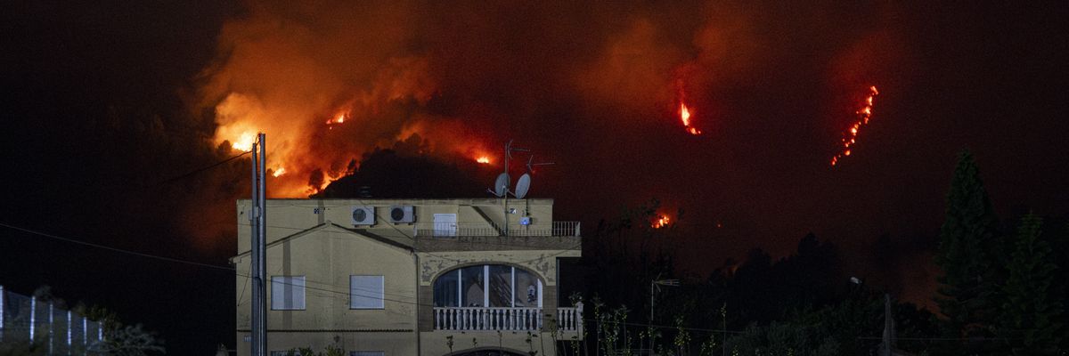 fire in spain