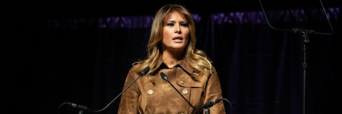 WATCH: First Lady Melania Trump Loudly Booed by Students During Baltimore Opioid Summit