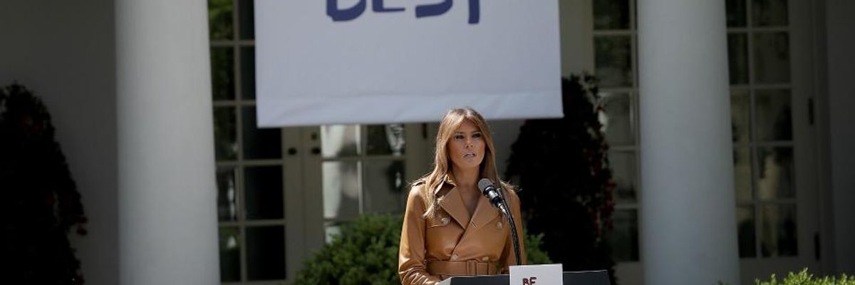 Melania Trump Plagiarizes Obama Administration... Again: 'Be Best' Initiative Takes Whole Pages From 2014 Project