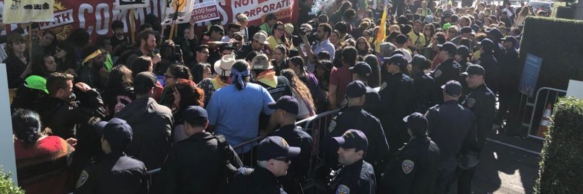 Calling for Genuine Leadership Over 'Climate Capitalism,' Protesters Demand Seat at the Table at Business-Friendly Climate Action Summit